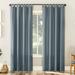 No. 918 Jacob Heathered Texture Semi-Sheer Tab Top Curtain Panel, Single Panel