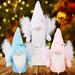 3PCS Christmas Angel Gnome Elf Doll Christmas Decoration Ornament Swedish Toys Handmade Faceless Plush Doll Thanksgiving for Family Plush Hood Doll Santa