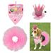 POSAPET Dog Birthday Hat Bandana Tutu Skirt Scarf Set Dog Birthday Outfit Crown Hat Birthday Party Supplies for Doggy
