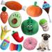 MJJYPET Dog Toys Dog Chew Toys Teething Toys for Small Medium Puppy No Stuffing and Stuffing Squeaky Toys Rope Toys for Puppy