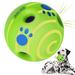 Dikeiuta Giggle Ball Dog Toy for Aggressive Chewer Thicken Durable Natural Wobble Wag Dog Ball for Medium Large Big Dogs Interactive Fun Giggle Noise Sounds When Shake or Roll