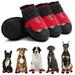 Dog Shoes for Hot Pavement Reflective Waterproof Dog Boots Outdoor Dog Booties for Medium and Large Dogs 4PCS