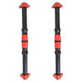 2pcs 40cm Dumbbell Bars Dumbbell Handles Weight Lifting Spinlock Collar Set with 4pcs Nuts for Gym Barbells Dumbbell Bars Strength Training (Random Color)