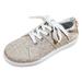 Quealent Adult Women Shoes Women Casual Tennis Shoes Leisure Women s Four Seasons Print Non Slip Flat Round Toe Cute Shoes for Women Casual Khaki 8.5