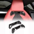 Fgtagtal Car Seat Backrest Trim Cover Fit for Toyota Supra GR A90 A91 MK5 2019-2022 ABS Seat Back Protection Cover Trim Sticker 2 PCS (Carbon Fiber Pattern-Black)