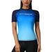 ATTRACO Rash Guard for Women Short Sleeve Swim Shirts UPF 50 UV Shirt Gradient Blue M