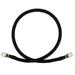 2 AWG 2 Gauge Single Black 1 Foot w/ 5/16 Lugs Pure Copper PowerFlex Battery Inverter Cables for Solar RV Auto Marine Car Boat