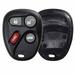 KeylessOption Replacement 4 Button Keyless Entry Remote Key Fob Shell Case and Button Pad for KOBLEAR1XT KOBUT1BT