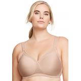 Plus Size Women's Full Figure Plus Size Magiclift Seamless T-Shirt Bra Wirefree #1080 Bra by Glamorise in Cafe (Size 46 D)