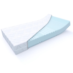MSS e.K. Aqua Deluxe - 7 Zonen Wellness Kaltschaummatratze Wendematratze 180x100x16 cm H4 / H5