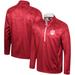 Men's Colosseum Crimson Indiana Hoosiers The Machine Half-Zip Jacket