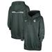Women's Nike Green Michigan State Spartans Sideline Two-Hit Club Fleece Pullover Hoodie