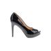 Guess Heels: Slip-on Stilleto Cocktail Party Black Solid Shoes - Women's Size 9 1/2 - Round Toe