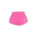 Azarhia Shorts: Pink Color Block Bottoms - Kids Girl's Size Small - Light Wash