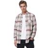 Langarmhemd RUSTY NEAL, Herren, Gr. XXL, EURO-Größen, rot (rot, grau), 65% Polyacryl, 20% Polyester, 15% Baumwolle, kariert, casual, Langarm, Hemden, im trendigen Holzfäller-Look