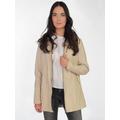 Lederjacke JCC "3102220" Gr. 40, beige (smoky beige) Damen Jacken Lederjacken