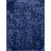 Blue/Navy 132 x 96 x 2 in Area Rug - EXQUISITE RUGS Rectangle Sumo Shag Solid Color Handmade Microfiber/Area Rug in Navy / | Wayfair 5381-8'X11'