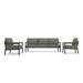 Joss & Main Vivant Sofa Seating Group w/ Cushions Metal in Gray/Brown | 83 W x 30 D in | Outdoor Furniture | Wayfair