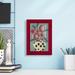 Red Barrel Studio® Edoardo Jamboree Floral II Framed On Paper Graphic Art Paper in Black/Blue/Green | 6 H x 4 W x 1 D in | Wayfair