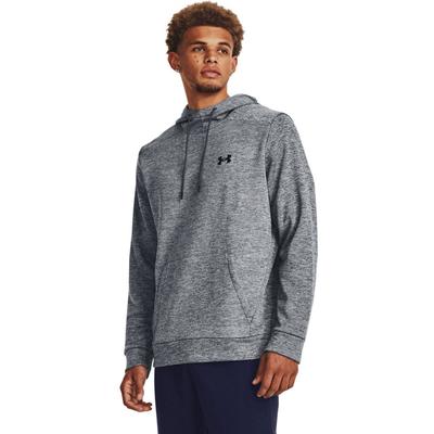 Under Armour Men's Armour Fleece Twist Hoodie (Size S) Pitch Grey/Black, Polyester