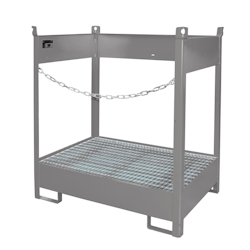 Fass Stapelpalette FSP 2 lackiert RAL7005 Mausgrau Umwelt Lagertechnik Image