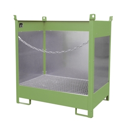 Fass Stapelpalette FSP 2 G lackiert RAL6011 Resedagrün Umwelt Lagertechnik Image