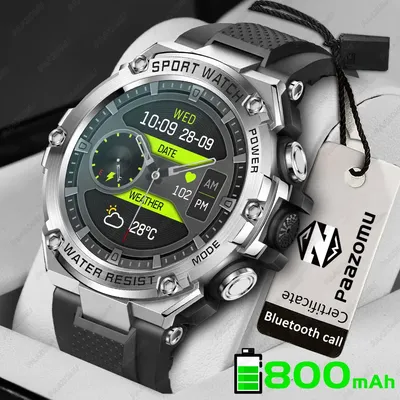 Outdoor-Sport Smartwatch Männer 800mah langlebige Batterie Bluetooth-Anruf IP68 wasserdichte Image