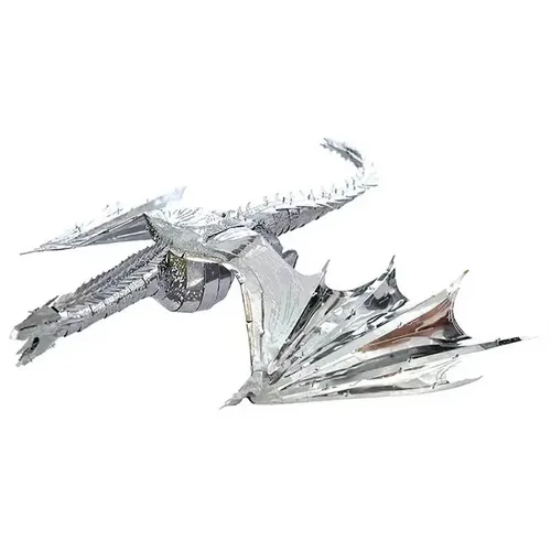 Silber Drache 3d Metall Puzzles Modell Drogon Metal craft Erwachsene DIY Modelle Laser Puzzle
