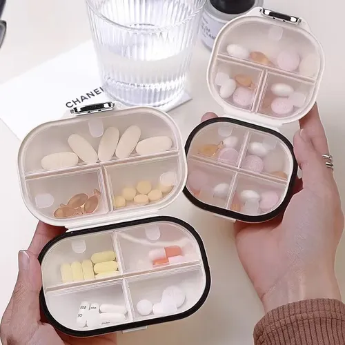 Pillen dose Reise Mini Pillen dose leichte 7-fach Medizin Pillen etui Pillen box Medizin