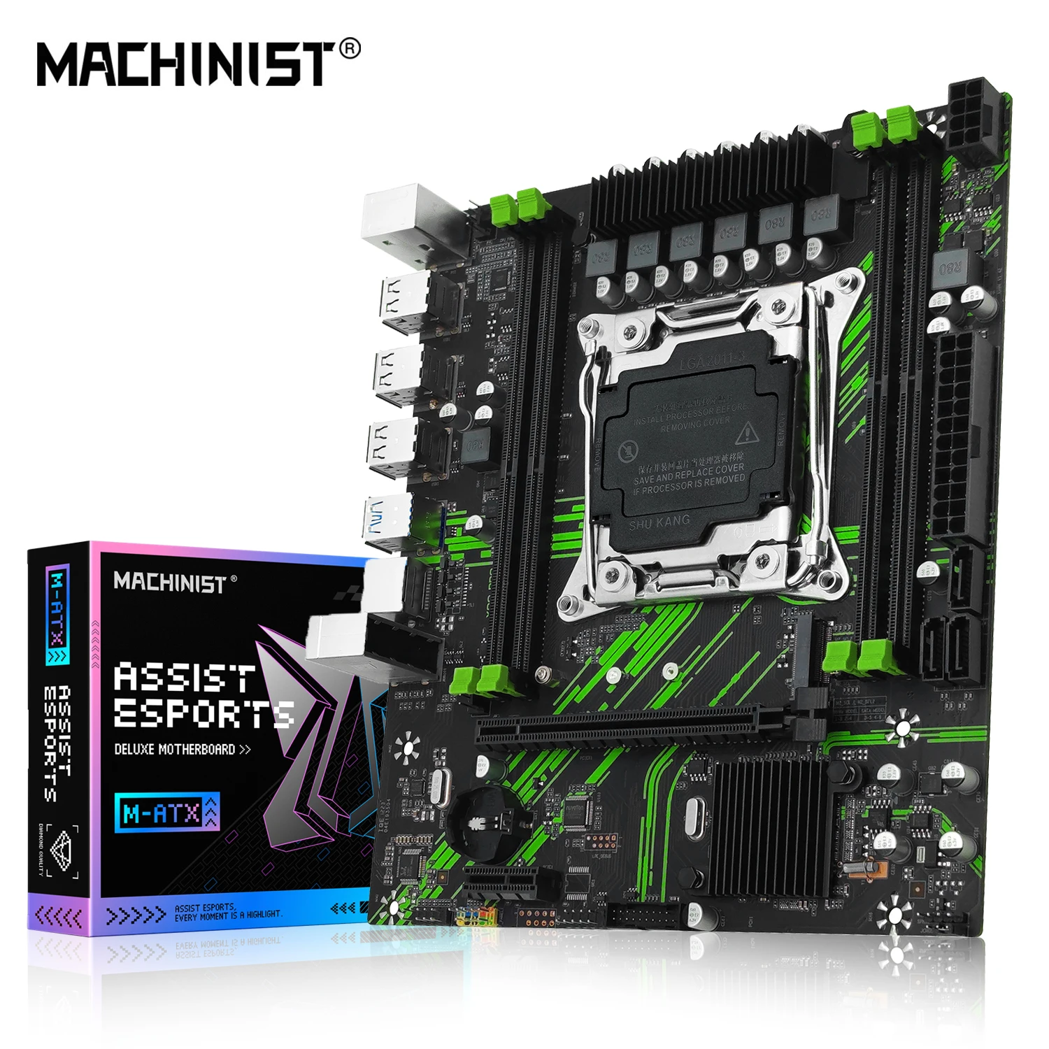 MACHINIST X99 PR9 X99 Motherboard Unterstützung LGA 2011-3 Intel Xeon E5 V3 & V4 CPU DDR4 RAM SATA/NVME M.2 Slot USB3.0 Image