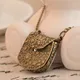 Vintage Unique Bag Box Shape Pendant Carved Locket Long Chain Necklace Pendants Necklaces Jewelry