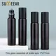 50/100Pcs/Lot 10ml Matte Black Essential Oil Bottle Refillable Roll On Perfume Bottle Frost Glass