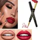 12 Color Matte Lipstick Women Lip Liner 2 In 1 Makeup Matte Lipstick Durable Waterproof Nude Red
