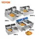 VEVOR 12L 20L Electric Deep Fryers Dual Tanks for Fast Food Restaurant or Camping Picnic Fried