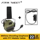 ARM NEXT-Casque électronique DulProtection avec adaptateur PTT casque antibruit protection de