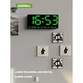 Réveil Numérique LED Coloré avec Température de Date 2 Alarmes Grand Affichage Horloge de Jour