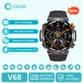 COLMI-Montre connectée V68 pour les hommes écran HD 2024 1.46 modes sportifs boussole lampe de