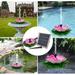 Home Decor Feature Floating Outdoor Floating Water Fountains Pool Fountains Solar Patio & Garden Multicolor