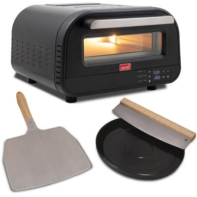 Gemelli Home Pizza Oven, Electric Indoor and Outdoor Pizza Maker, Up to 750F, Countertop Pizza Oven with 6 Preset Functions