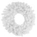 Pre-Lit Geneva White Spruce Artificial Christmas Wreath 24-Inch