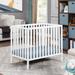 3-in-1 Convertible Mini Crib Espresso w/ Mattress pad