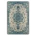 Lahome Collection Traditional Vintage Floral Area Rug - 2â€™ X 3â€™ Non-Slip Medallion Vintage Area Rug Small Accent Distressed Throw Rugs Floor Carpet for Door Mat Entryway Bedrooms Decor (2â€™ X 3 Blue)