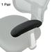 Water Repellent Office Chair Armrest Slipcover Removable Washable Computer Chair Armrest Protect Cover 2 pcs Black