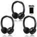 KOBANOICA IR Headphones for Car DVD Car Headphones Wireless Universal 2 Channel Infrared Headphones for Odyssey Entertainment System(3 Pack)