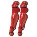 Pro Nine Baseball Catcher's Leg Guards Scarlet