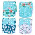 Alipis 8 Pcs Washable Diapers Infant Cloth Diapers Baby Training Pants Reusable Cute Baby Diaper Pants Potty Training Underwear Pocket Cloth Nappy Dry Pulled Cloth Polyester Men and Women