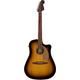 Fender Redondo Player Acoustic Guitar, Walnut Fingerboard, Gold Pickguard, Sunburst