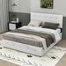 Wildon Home® Daryll Queen Tufted Storage Platform Bed Wood & /Upholstered/Linen in White | 65.7 W x 83.1 D in | Wayfair