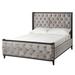 Rosdorf Park Jenuel Upholstered Bed Velvet, Wood in Gray | King | Wayfair 6B631B58E5ED49FDB457F7D3F3916963