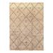 Gray 107 x 73 x 0.25 in Area Rug - Isabelline Geometric Handmade Rectangle 8'11" x 6'1" Wool/Area Rug in/Beige | 107 H x 73 W x 0.25 D in | Wayfair